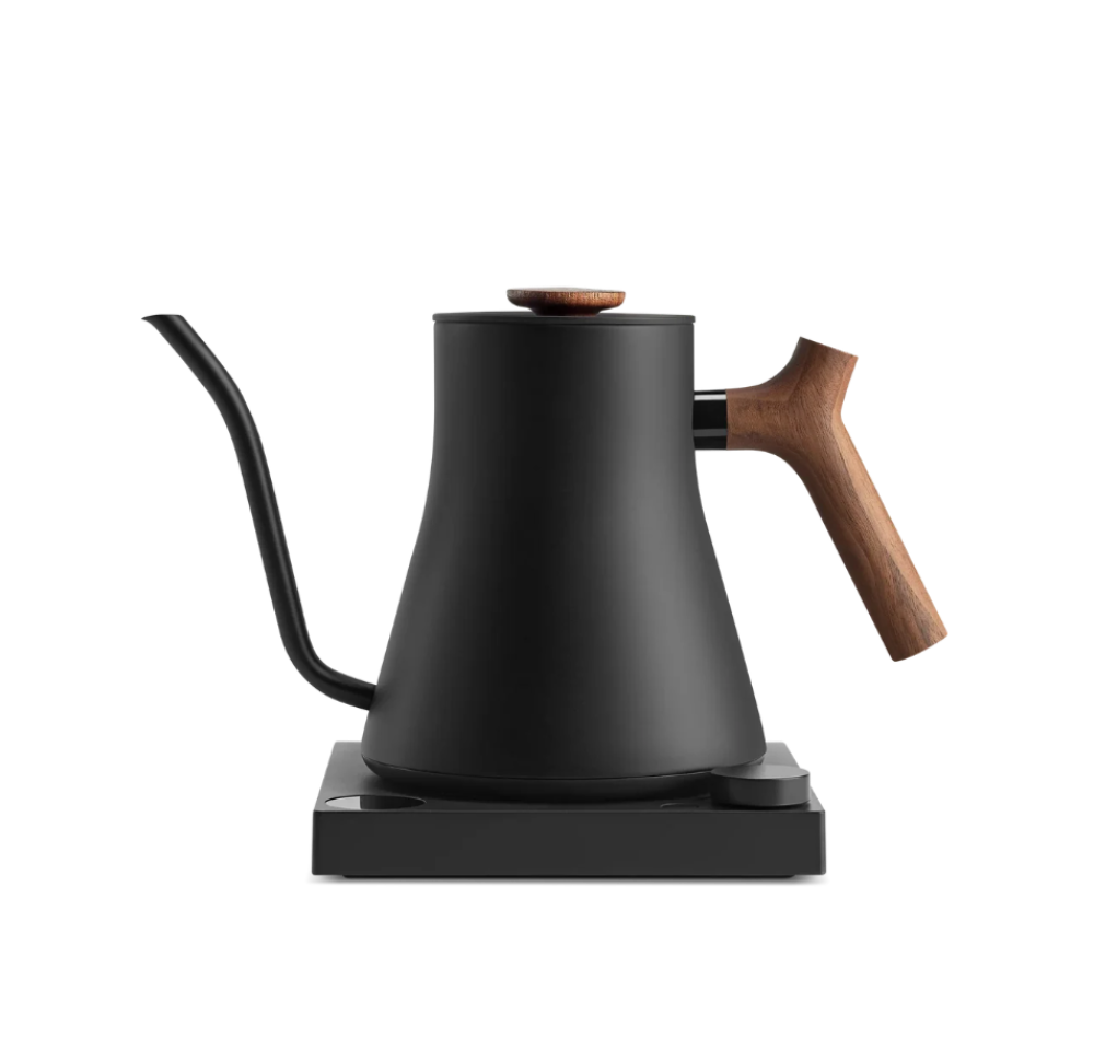 Fellow Stagg EKG Pro Kettle with Walnut Handle - 0.9L, Black