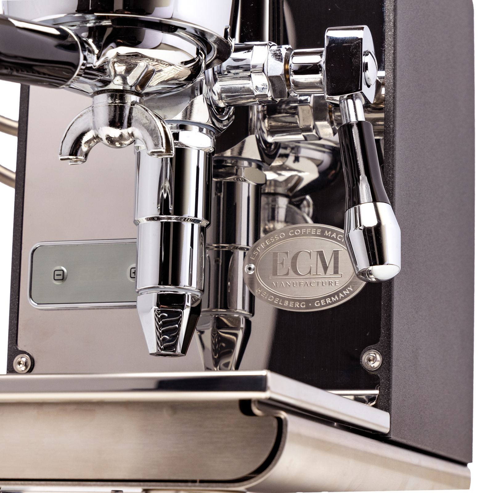 ECM Puristika Espresso Machine. Close up