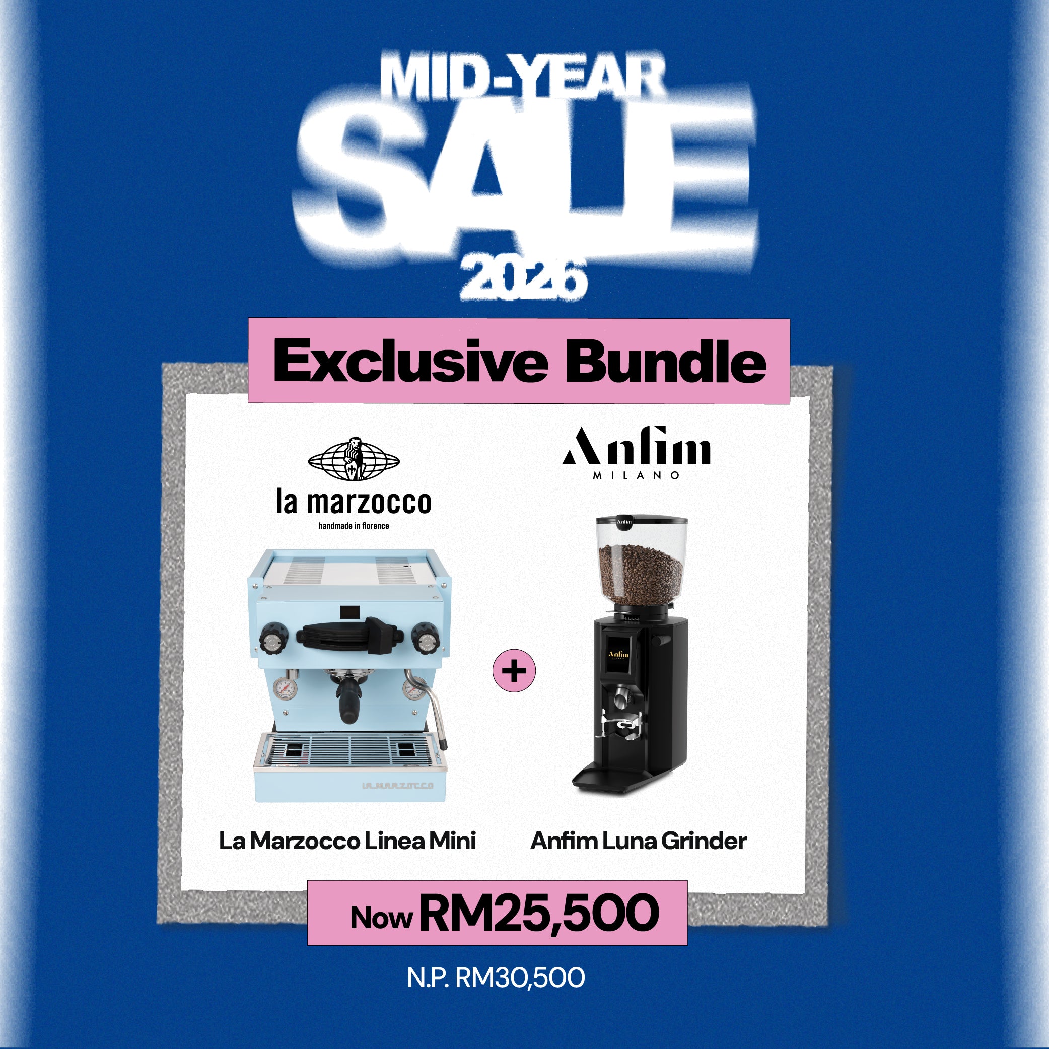 ( Bundle ) La Marzocco Linea Mini Espresso Machine FOC Anfin Luna Grinder