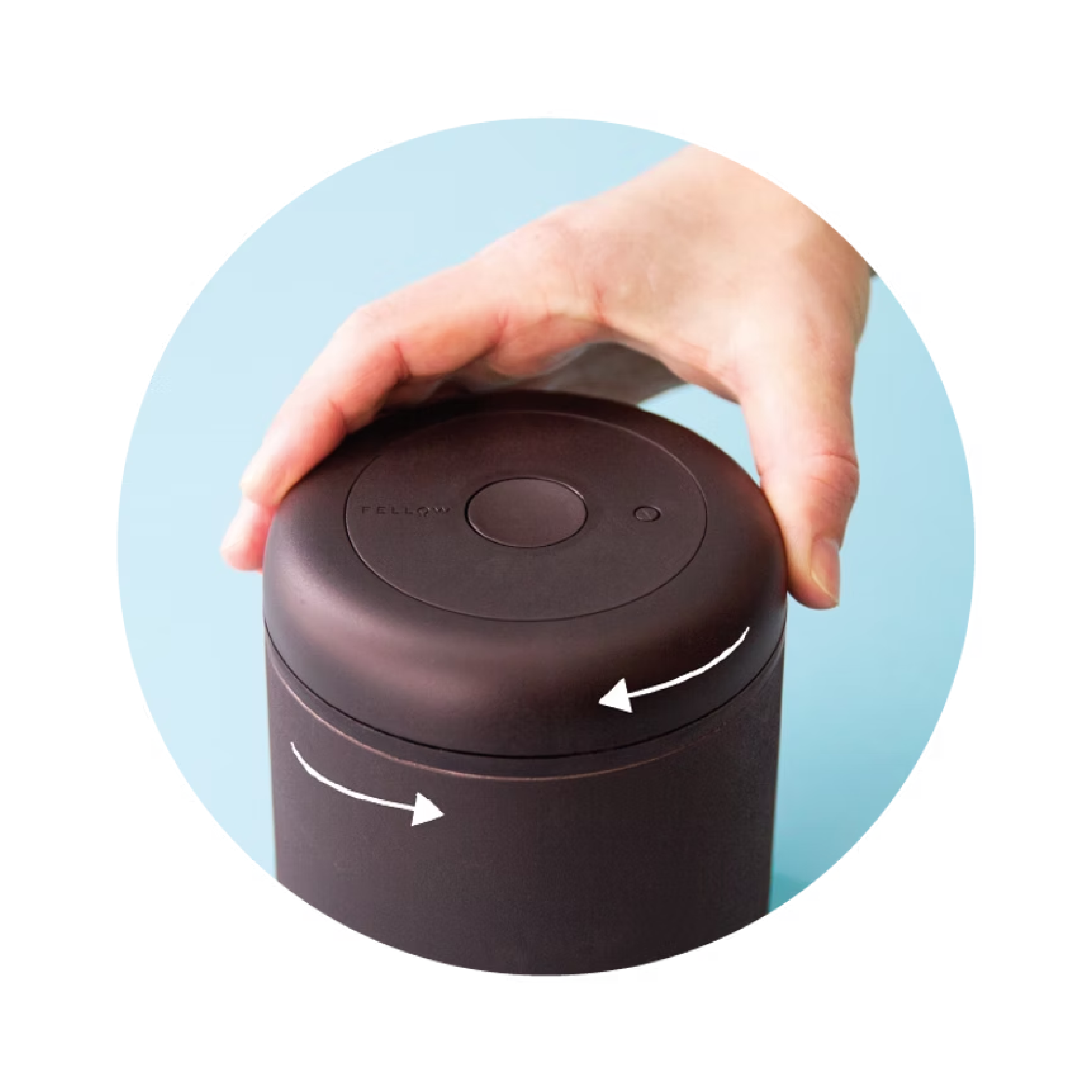 Fellow Atmos Coffee Vacuum Canister - Matt Black 0.7 Litre