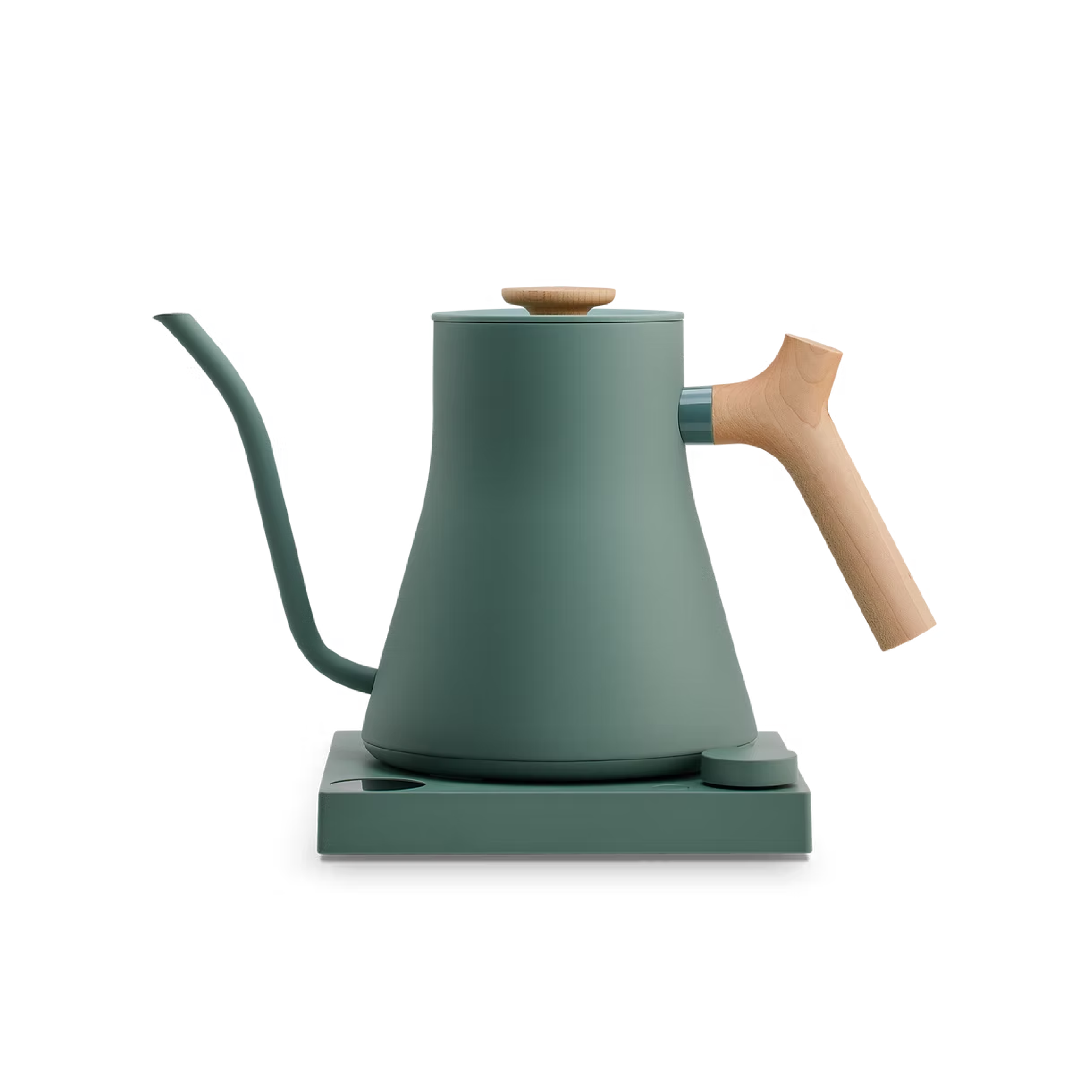 Fellow Stagg EKG Pro Kettle with Maple Handle - 0.9L, Smoke Green