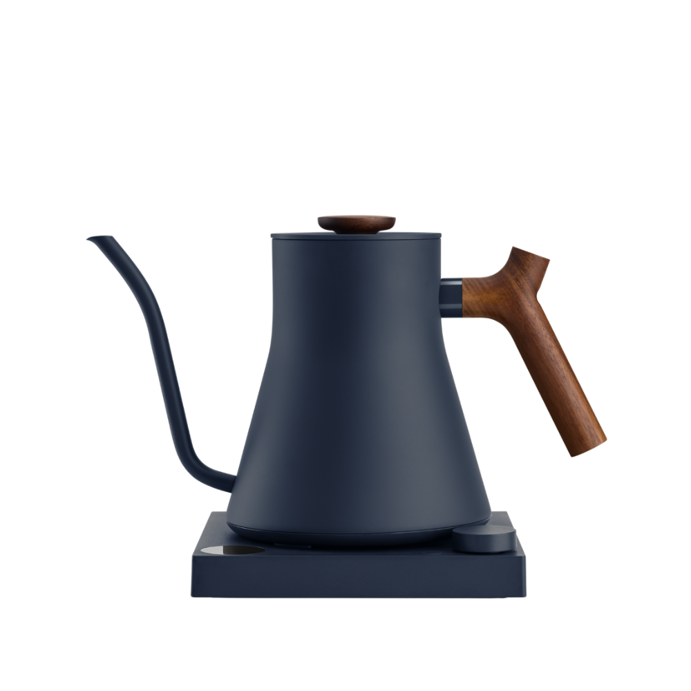 Fellow Stagg EKG Pro Kettle with Walnut Handle - 0.9L, Stone Blue