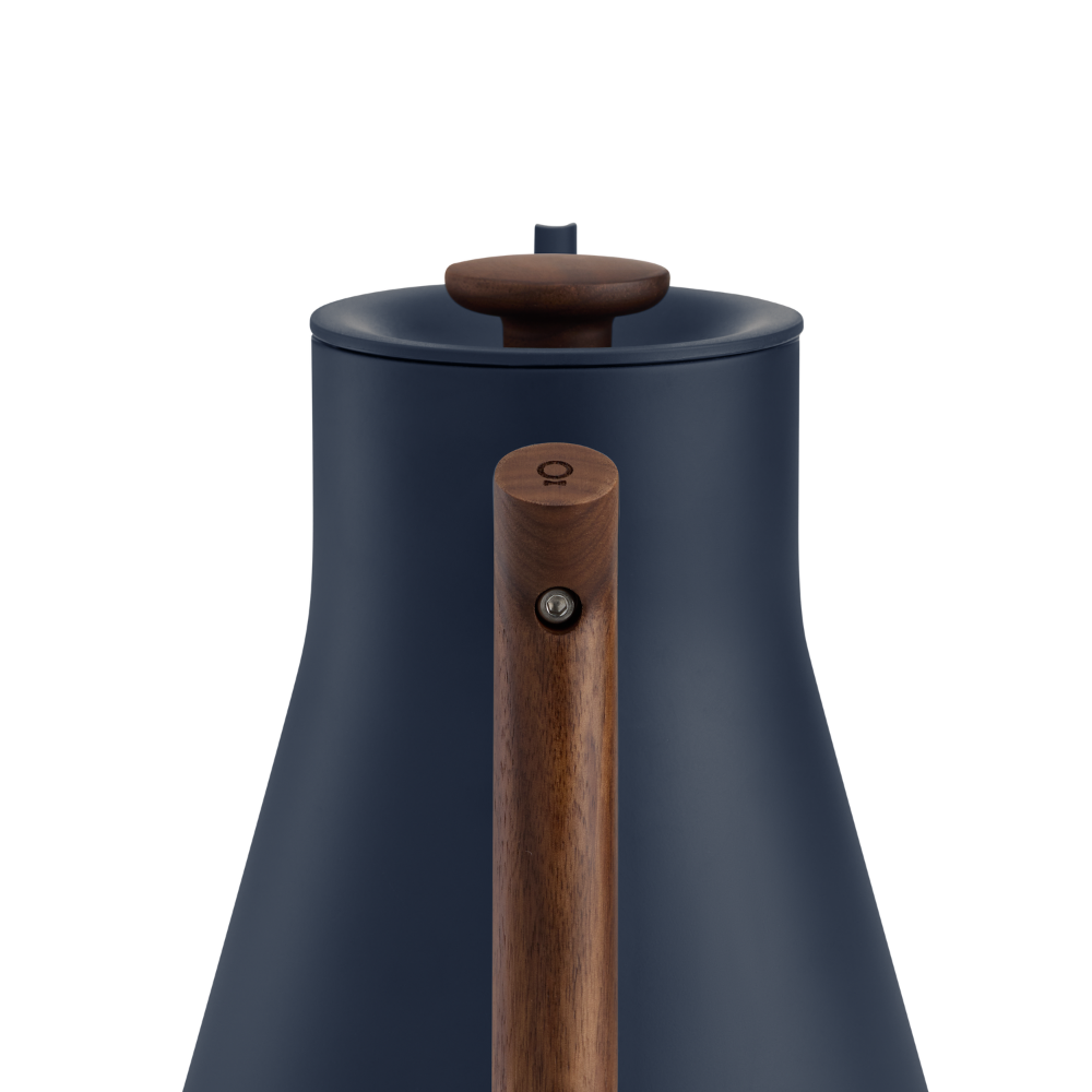 Fellow Stagg EKG Pro Kettle with Walnut Handle - 0.9L, Stone Blue