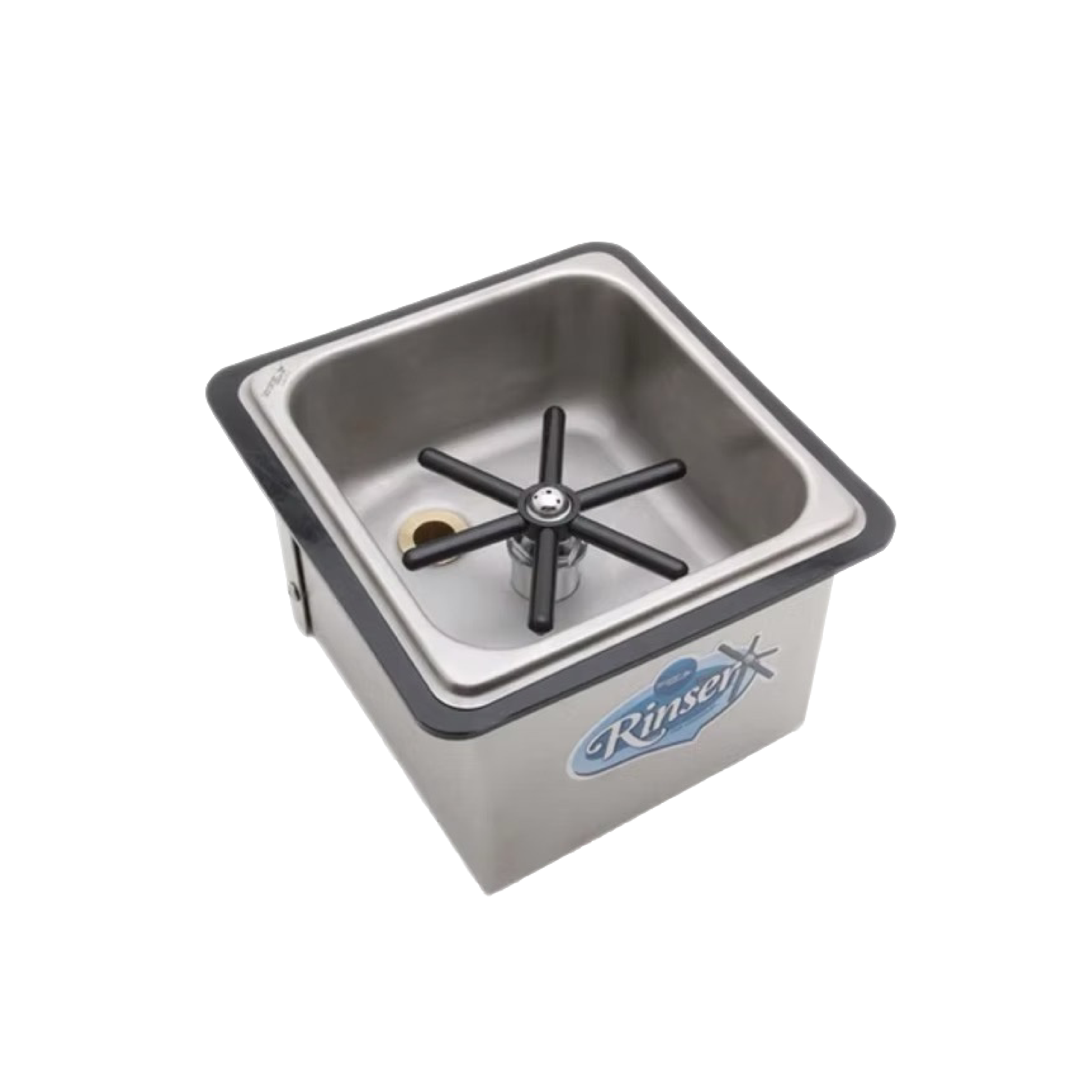 Krome Pitcher Rinser Counter Top (7''x7''x 4.5'')