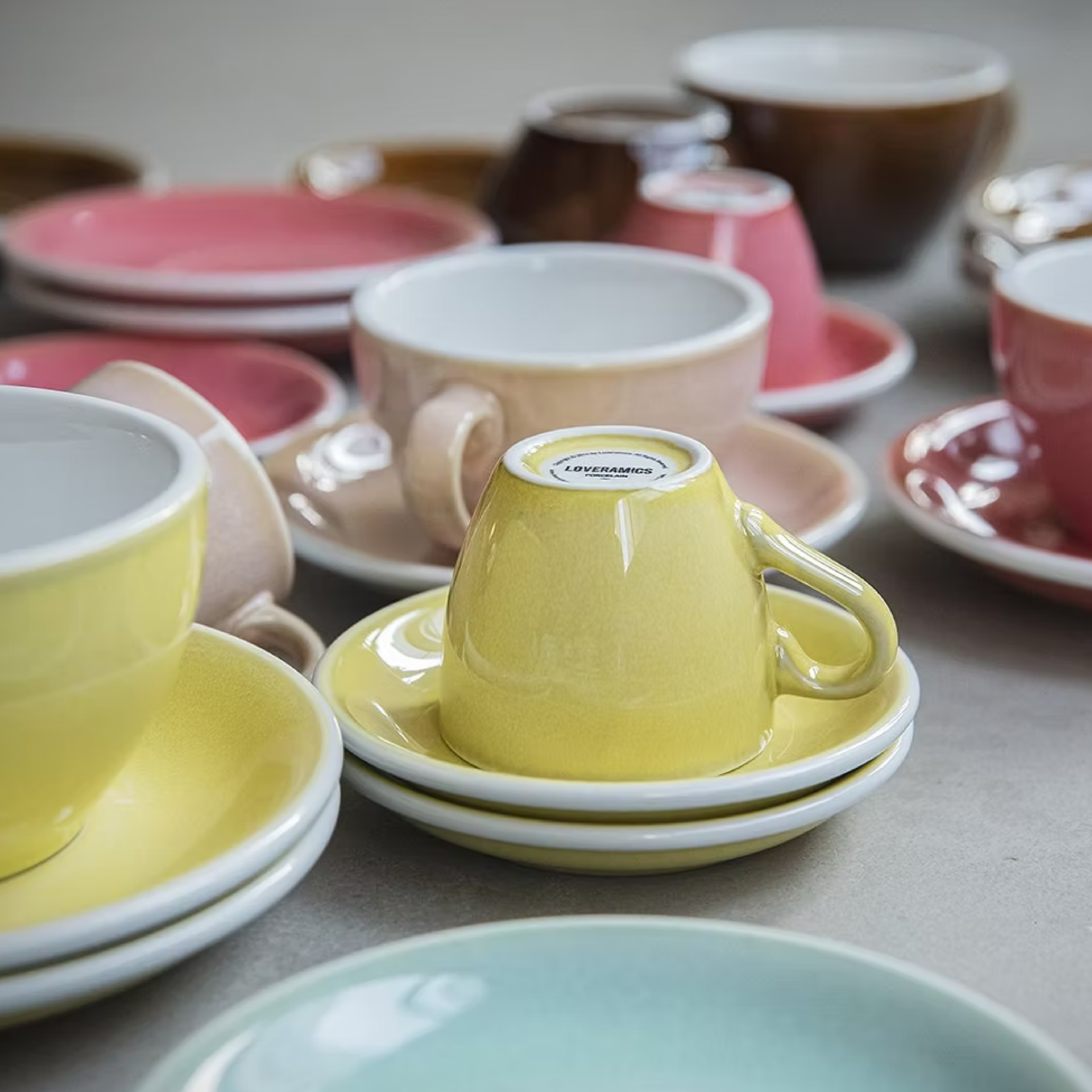 Loveramics Egg 80ml Espresso Cup Saucer (Potter Colours)