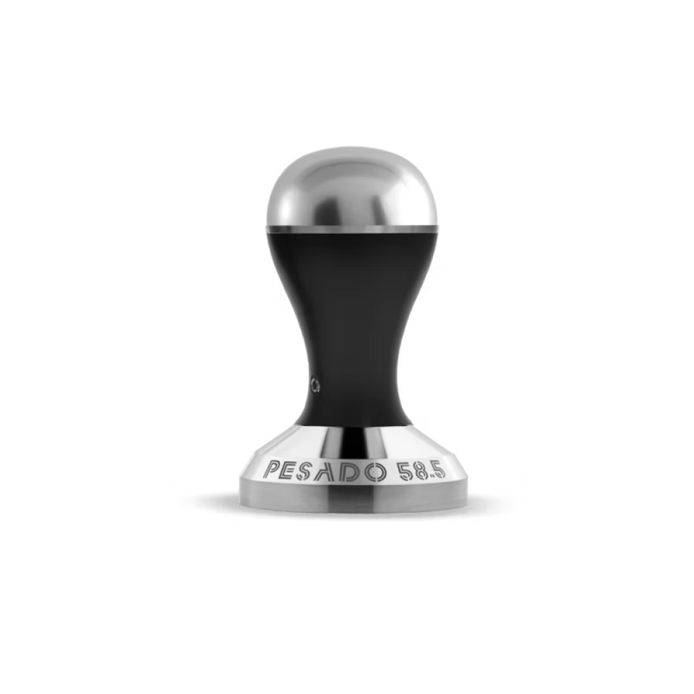 Pesado 58.5 Tamper - Black & Silver
