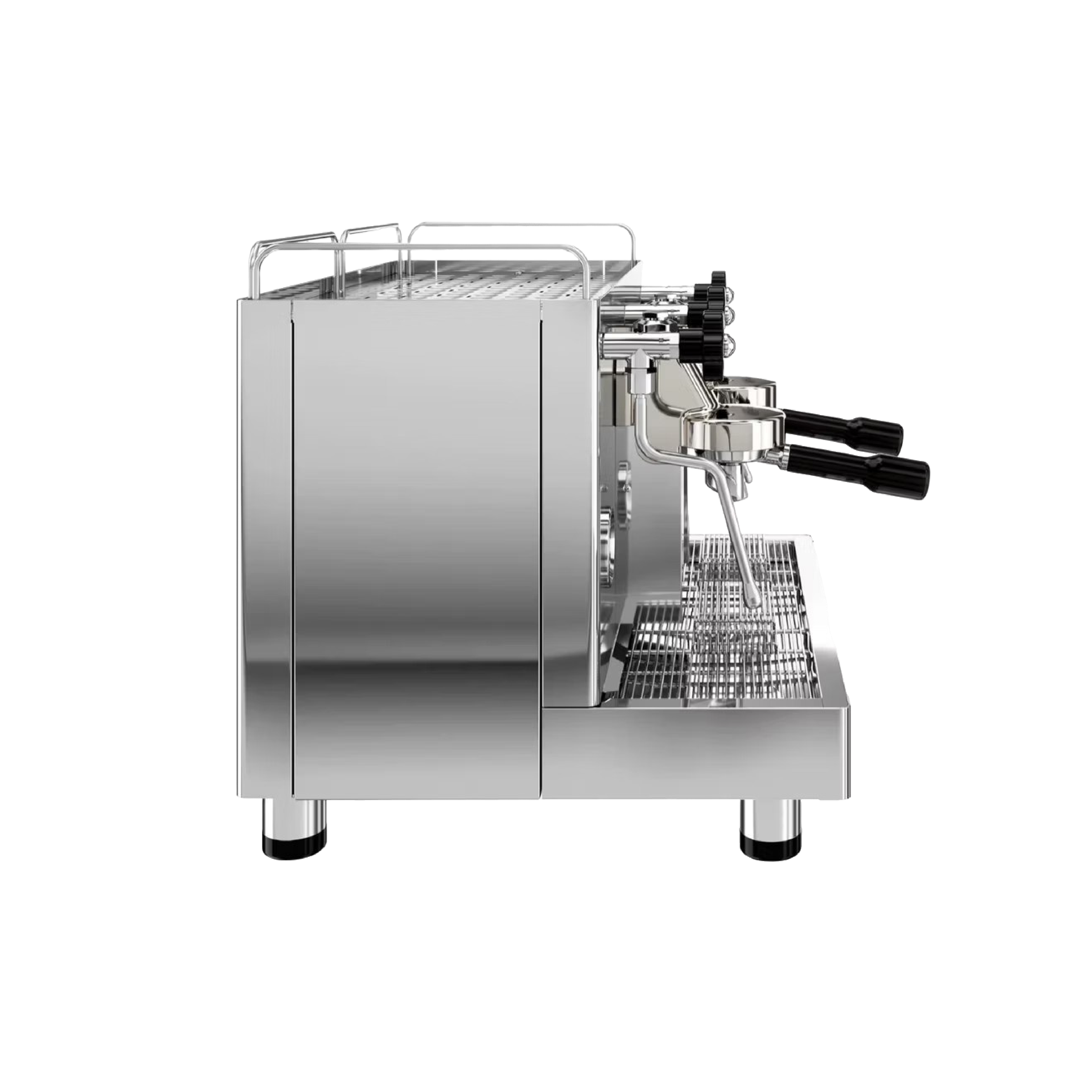 Lelit Giulietta X (PL2SVX) 2 Group Espresso Machine. Side view of the machine.
