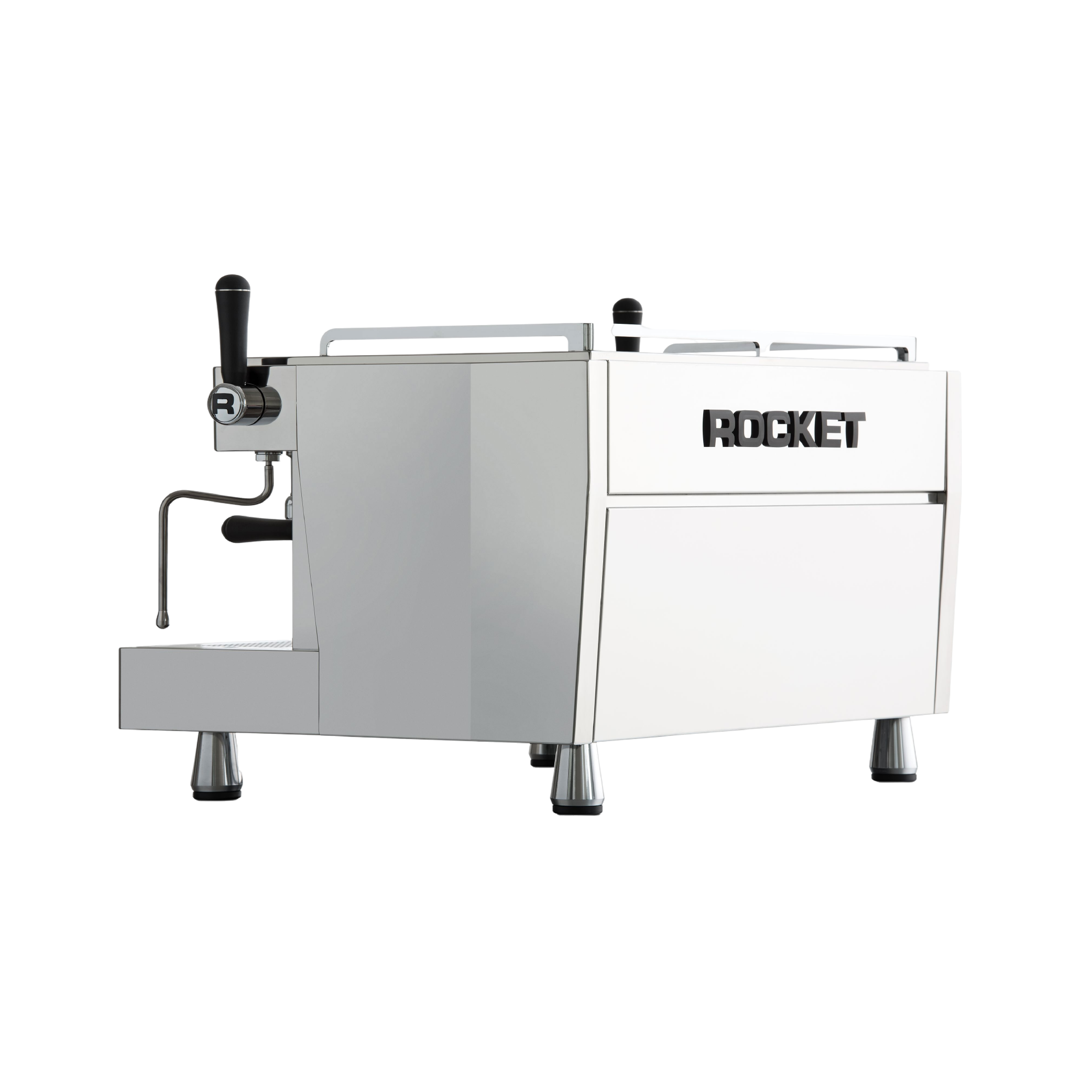 Rocket Espresso R9 Commercial Espresso Machine. Back view of the machine.