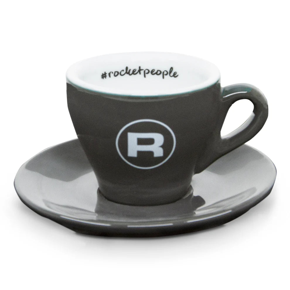 Rocket Espresso - Espresso Cup And Saucer (Set of 6) - Grey