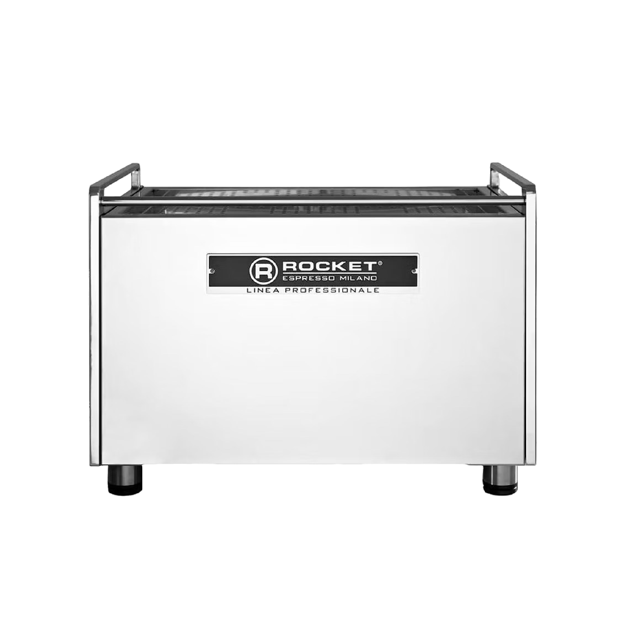 Rocket Espresso Boxer Timer Commercial Espresso Machine. Back view of the machine.