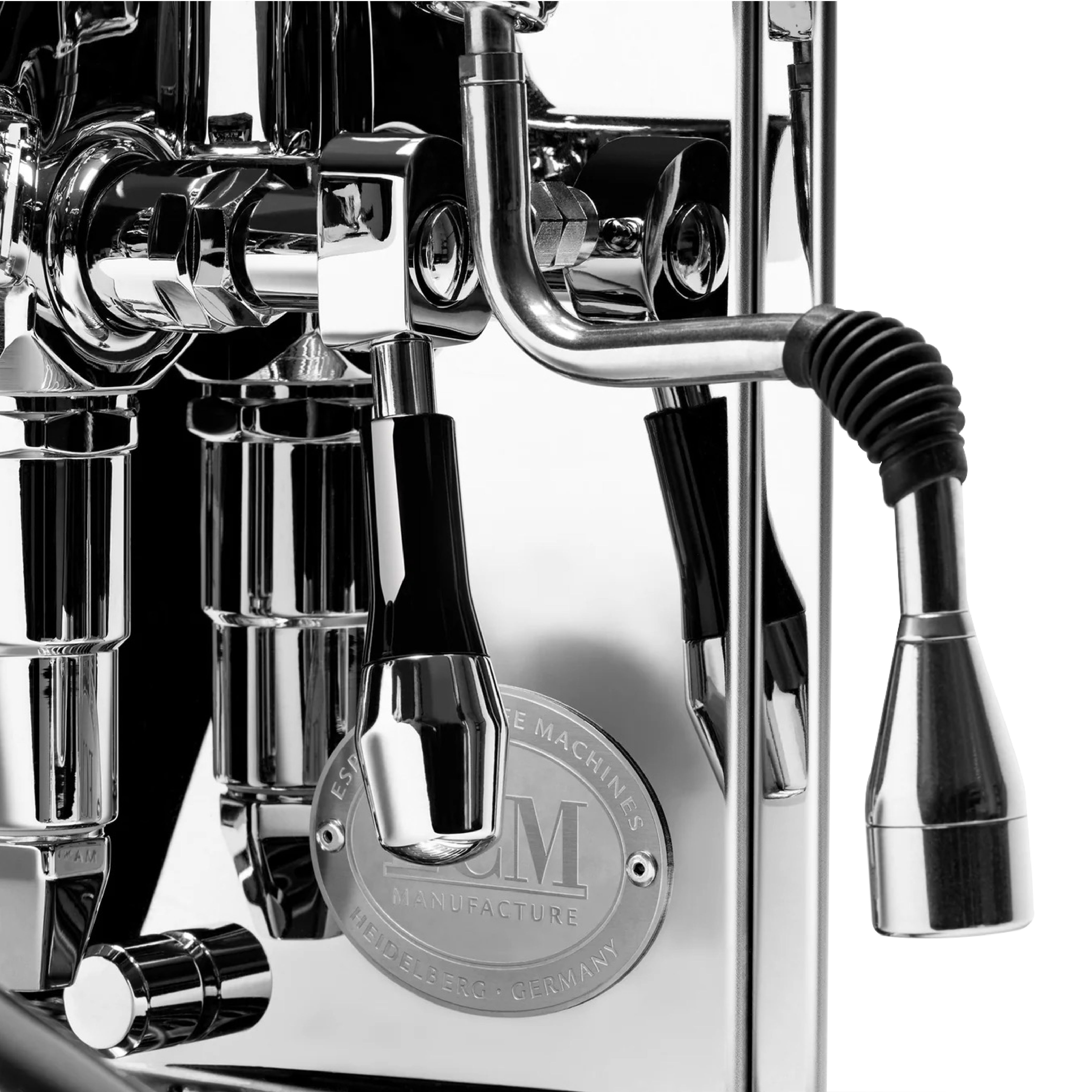 ECM Mechanika MAX Espresso Machine. Close-up of the hot water dispenser wand.