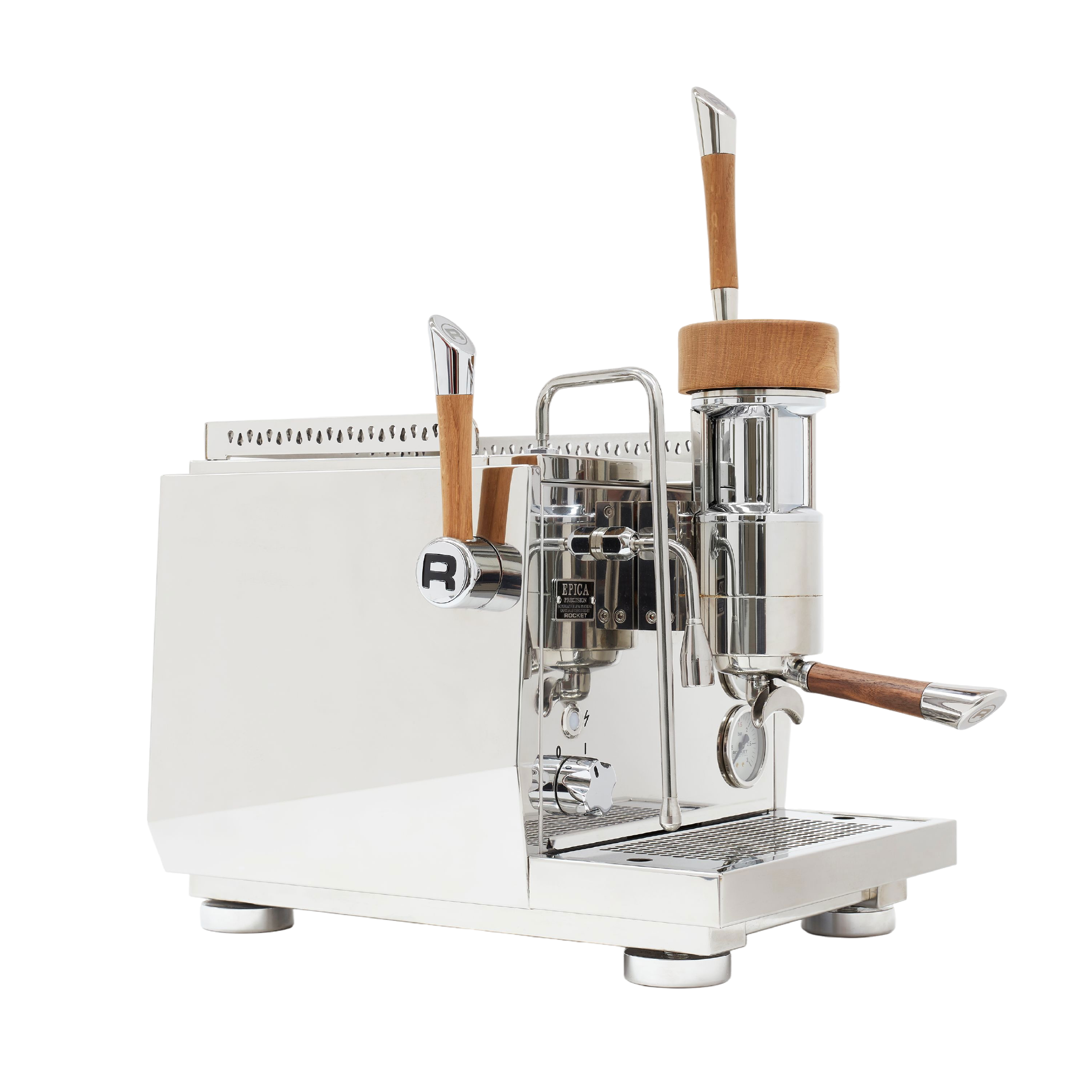 Rocket Espresso EPICA. Side view of the machine.