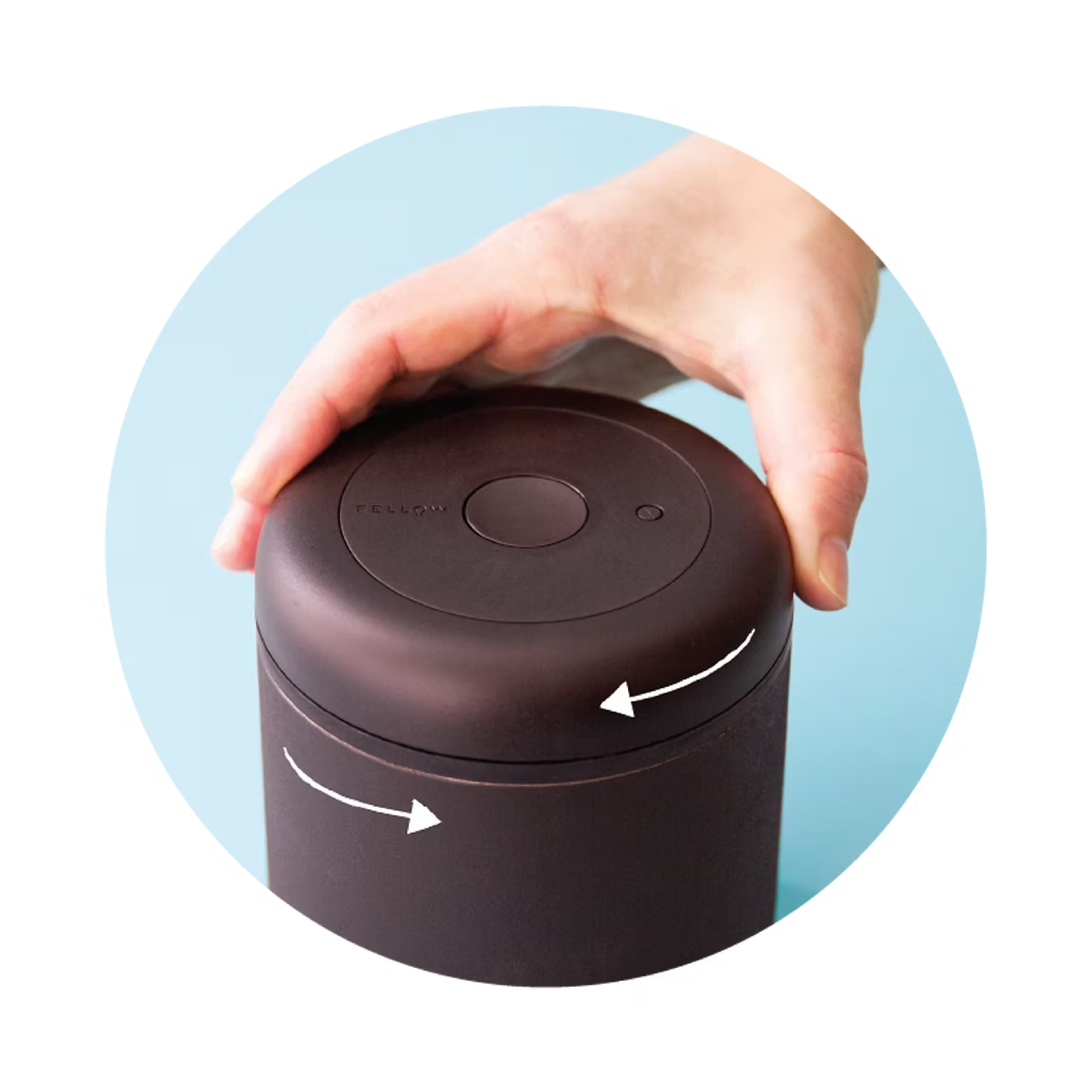 Fellow Atmos Coffee Vacuum Canister - Matt White 0.7 Litre