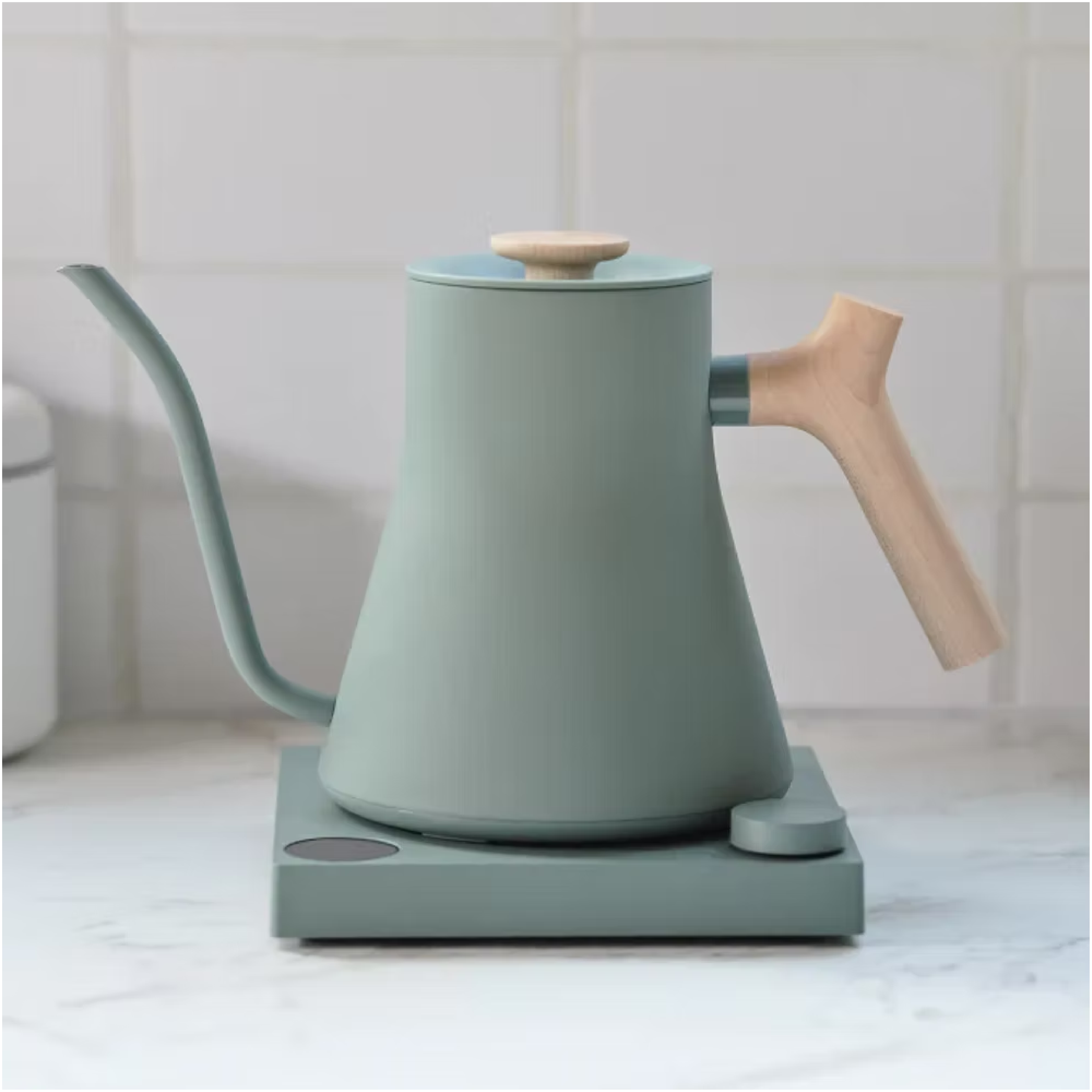 Fellow Stagg EKG Electric Pour Over Kettle - Smoke Green +Maple