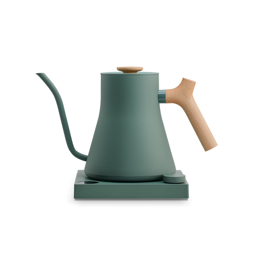 Fellow Stagg EKG Pro Kettle with Maple Handle - 0.9L, Smoke Green