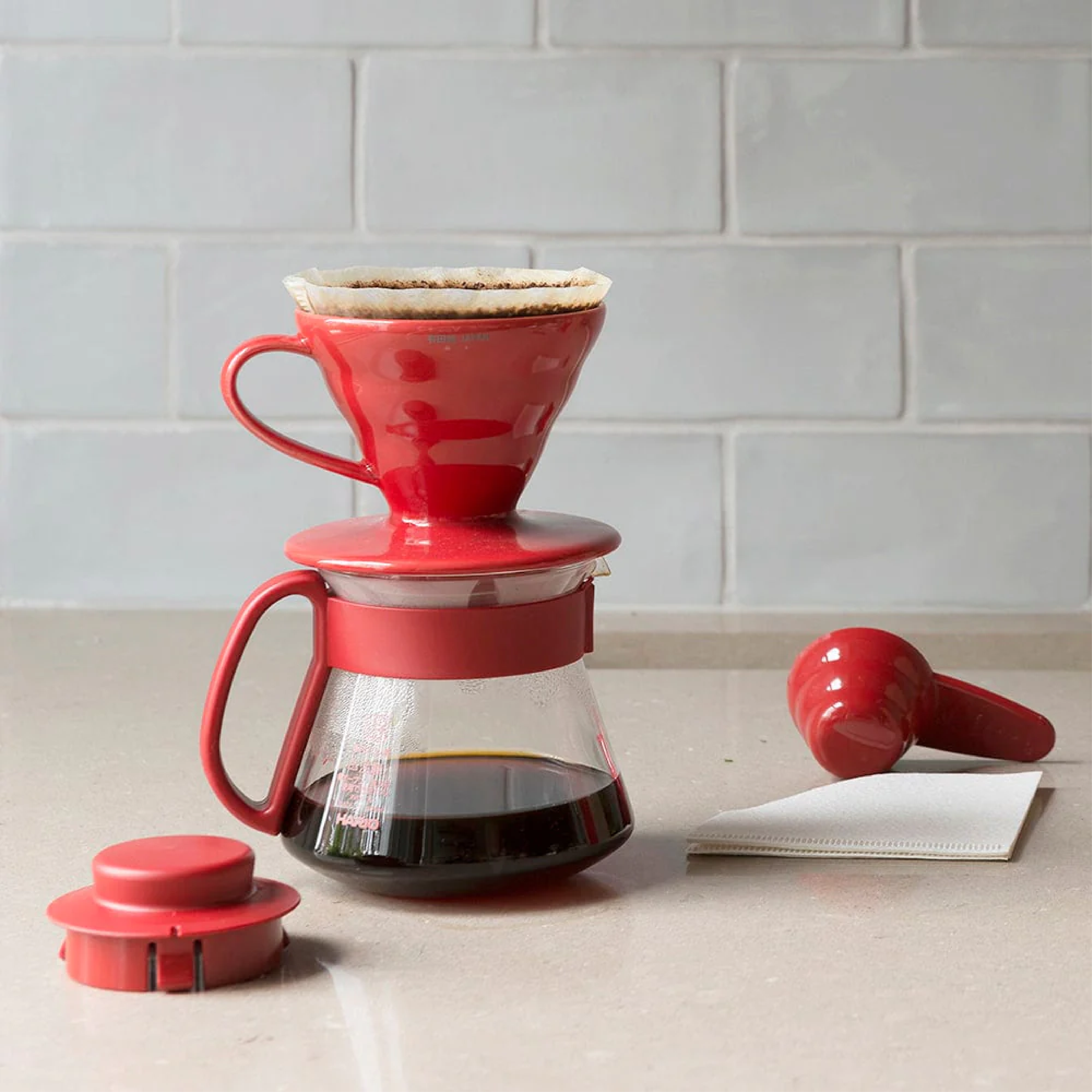 Hario V60 Coffee Dripper 01 - Ceramic (Red)