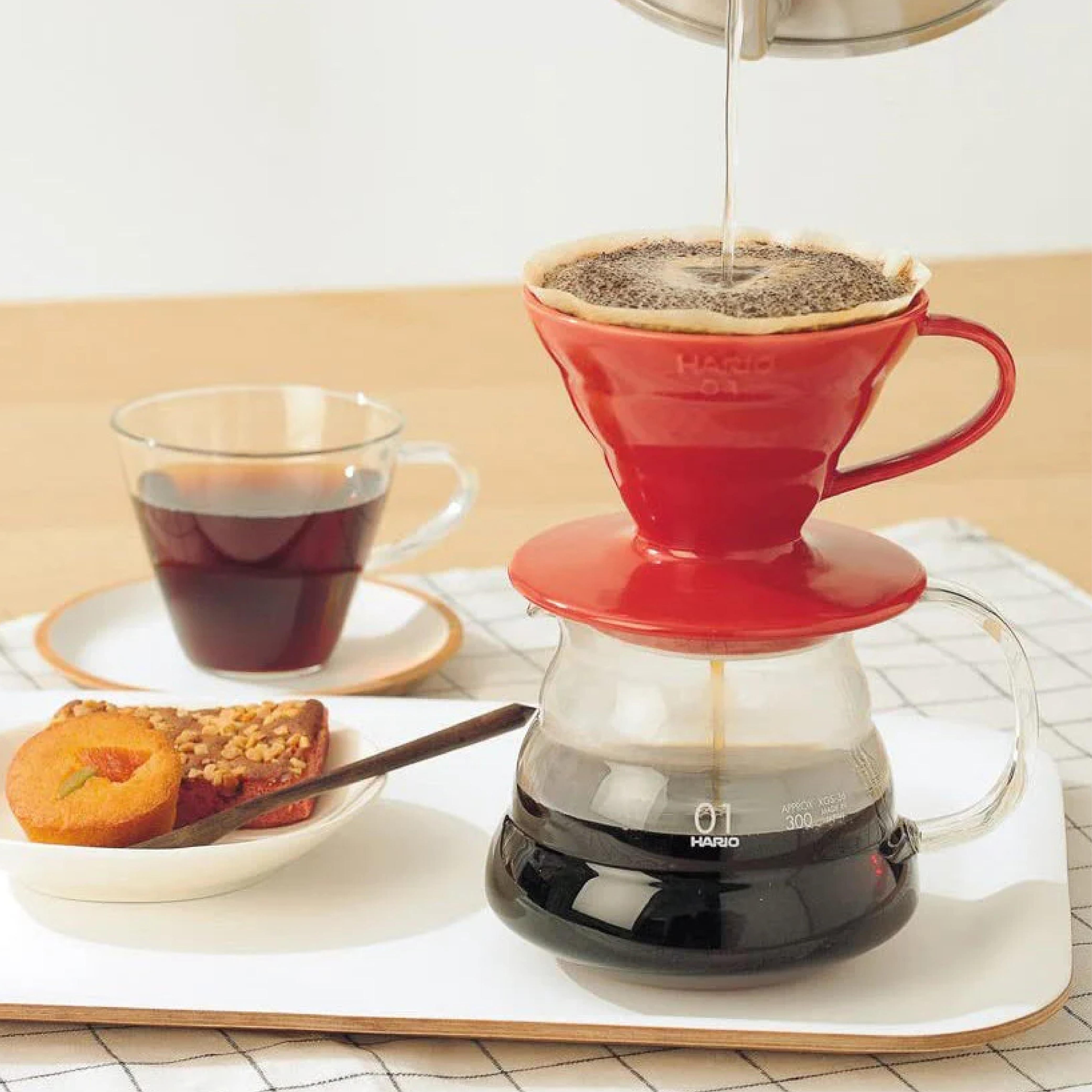 Hario V60 Coffee Dripper 01 - Ceramic (Red)