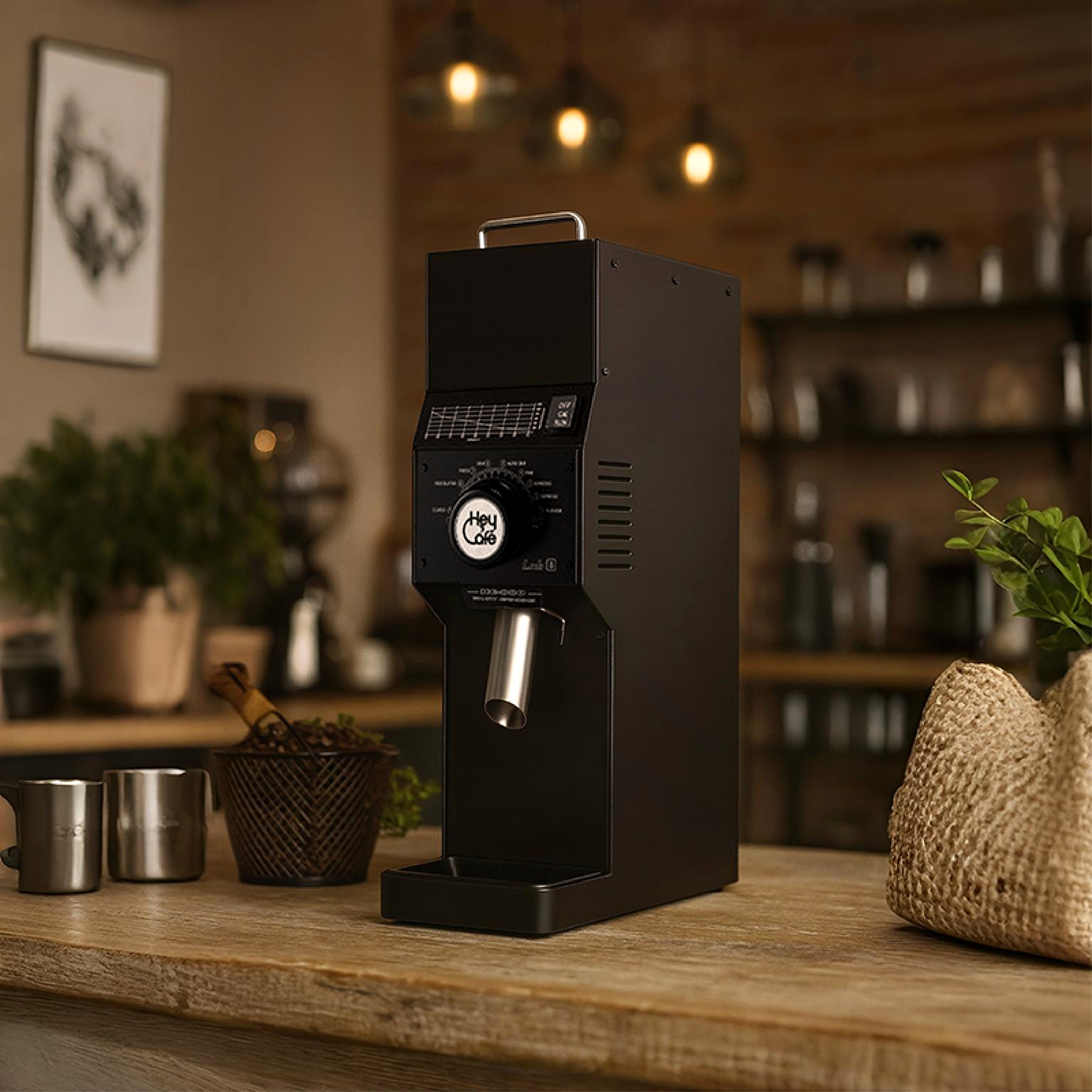 Hey Cafe HC-880 Lab Shop Grinder (Tall)