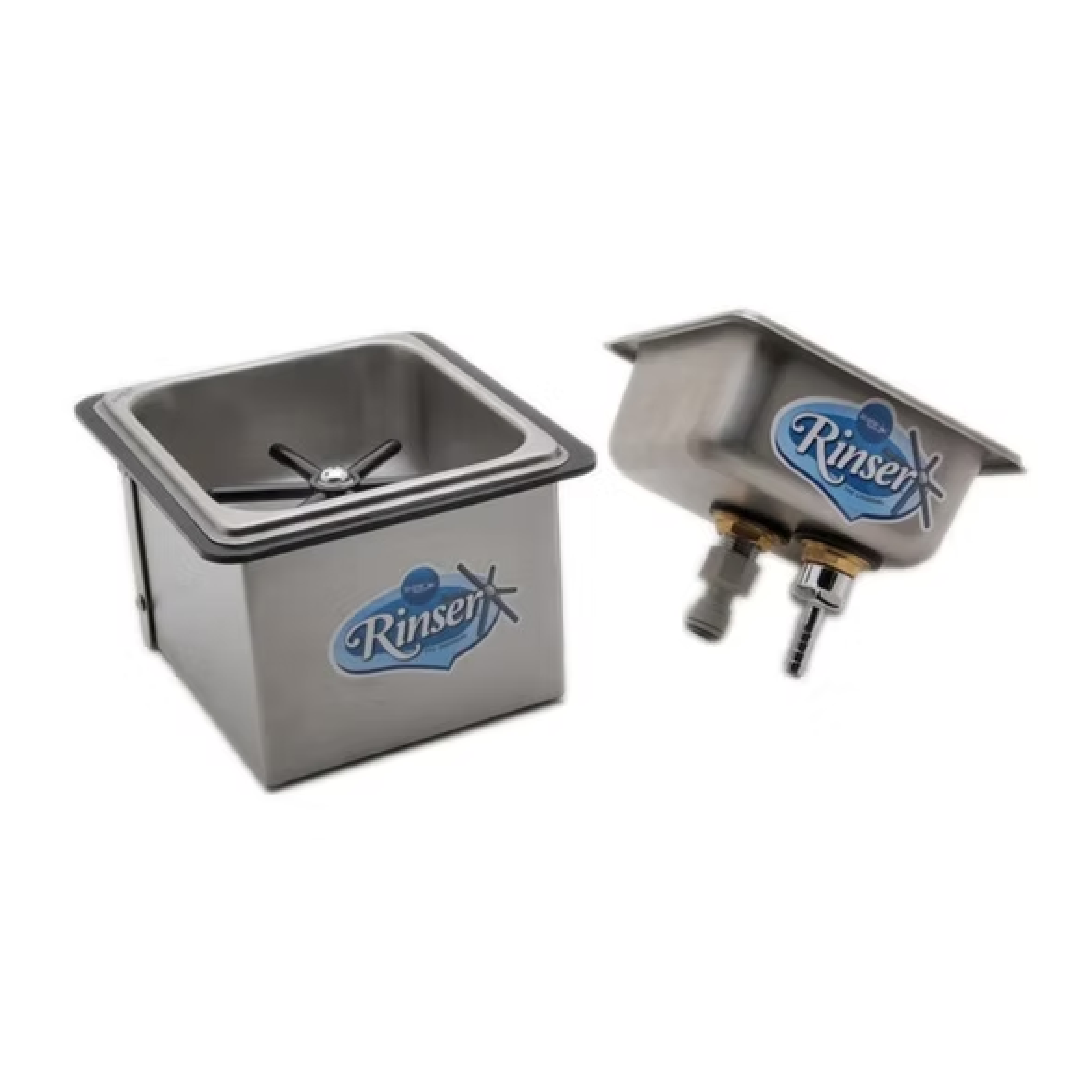Krome Pitcher Rinser Counter Top  (7''x7''x 4.5'')