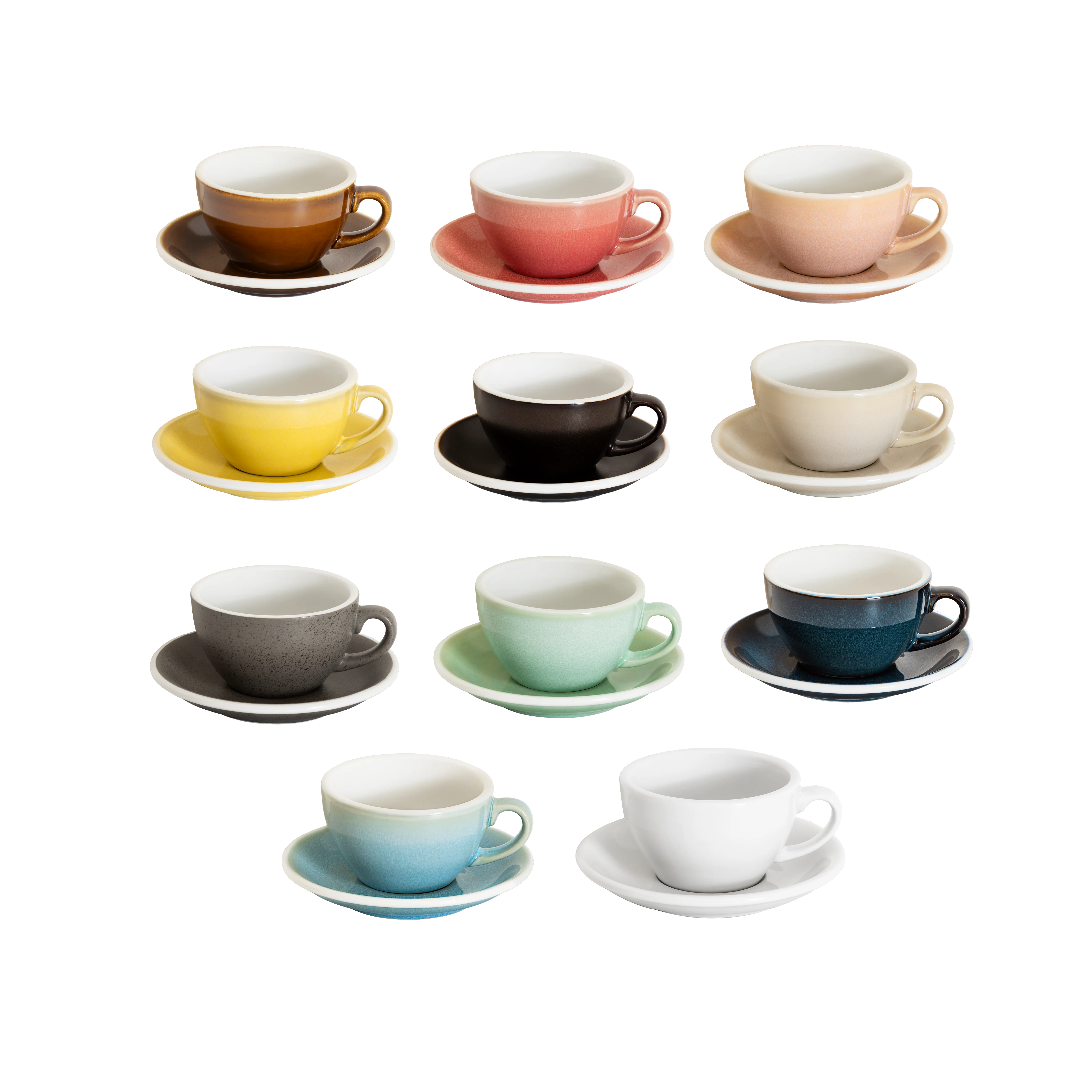 Loveramics Egg 200ml Cappuccino Cup & Saucer (Potter Colours)