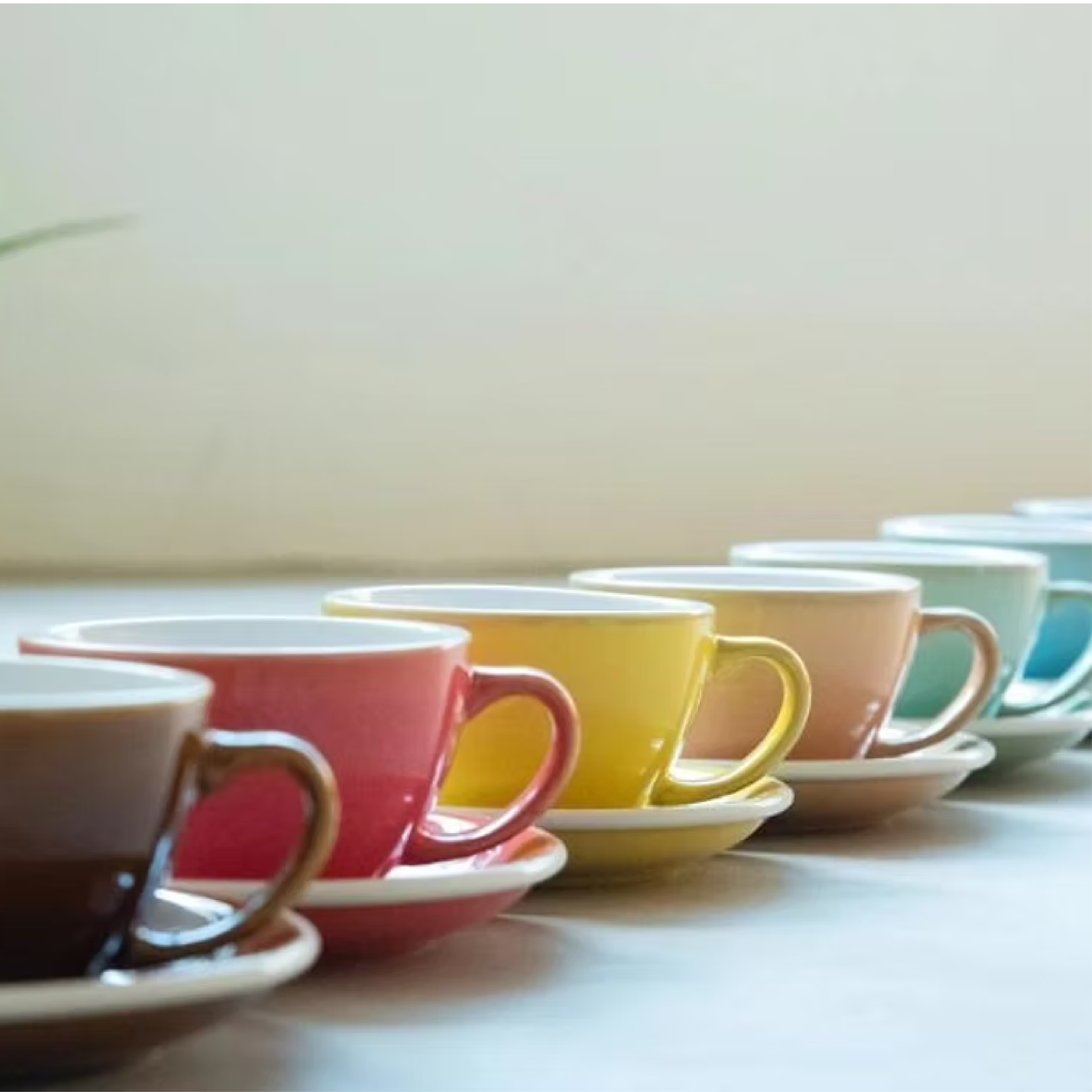 Loveramics Egg 200ml Cappuccino Cup & Saucer (Potter Colours)