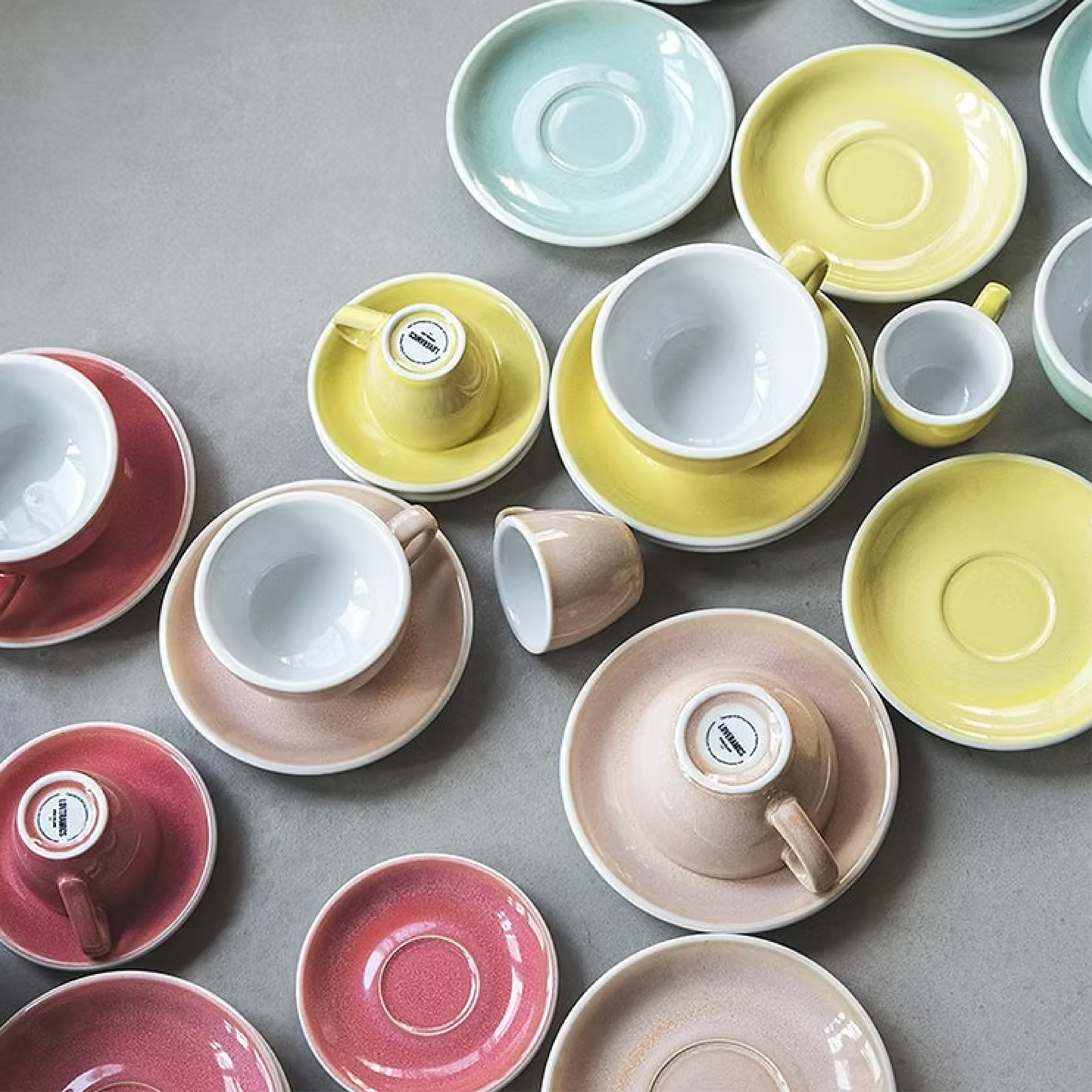 Loveramics Egg 200ml Cappuccino Cup & Saucer (Potter Colours)