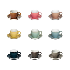 Loveramics Egg 80ml Espresso Cup Saucer (Potter Colours)