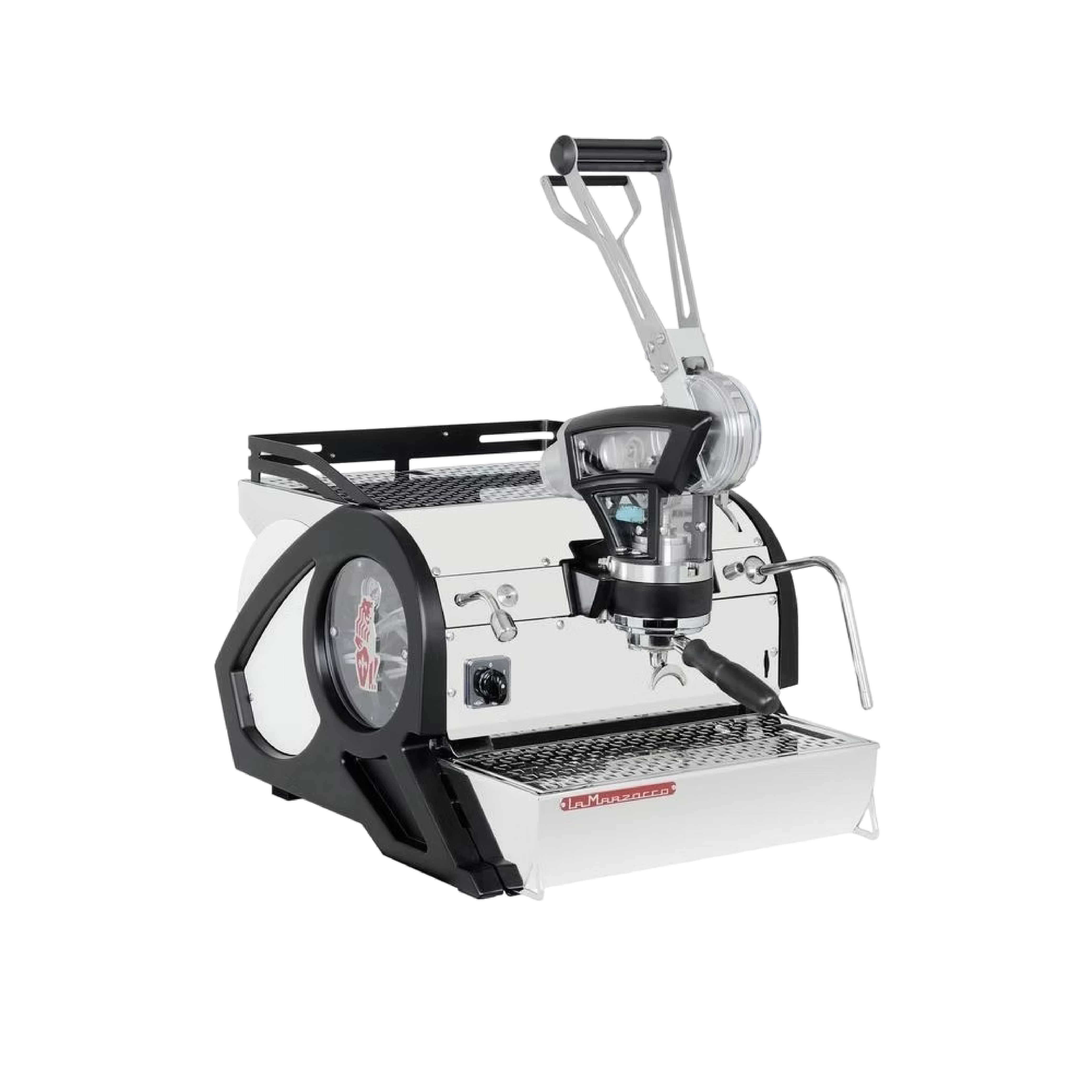 La Marzocco Leva Single Group Espresso Machine. Front view of the machine.