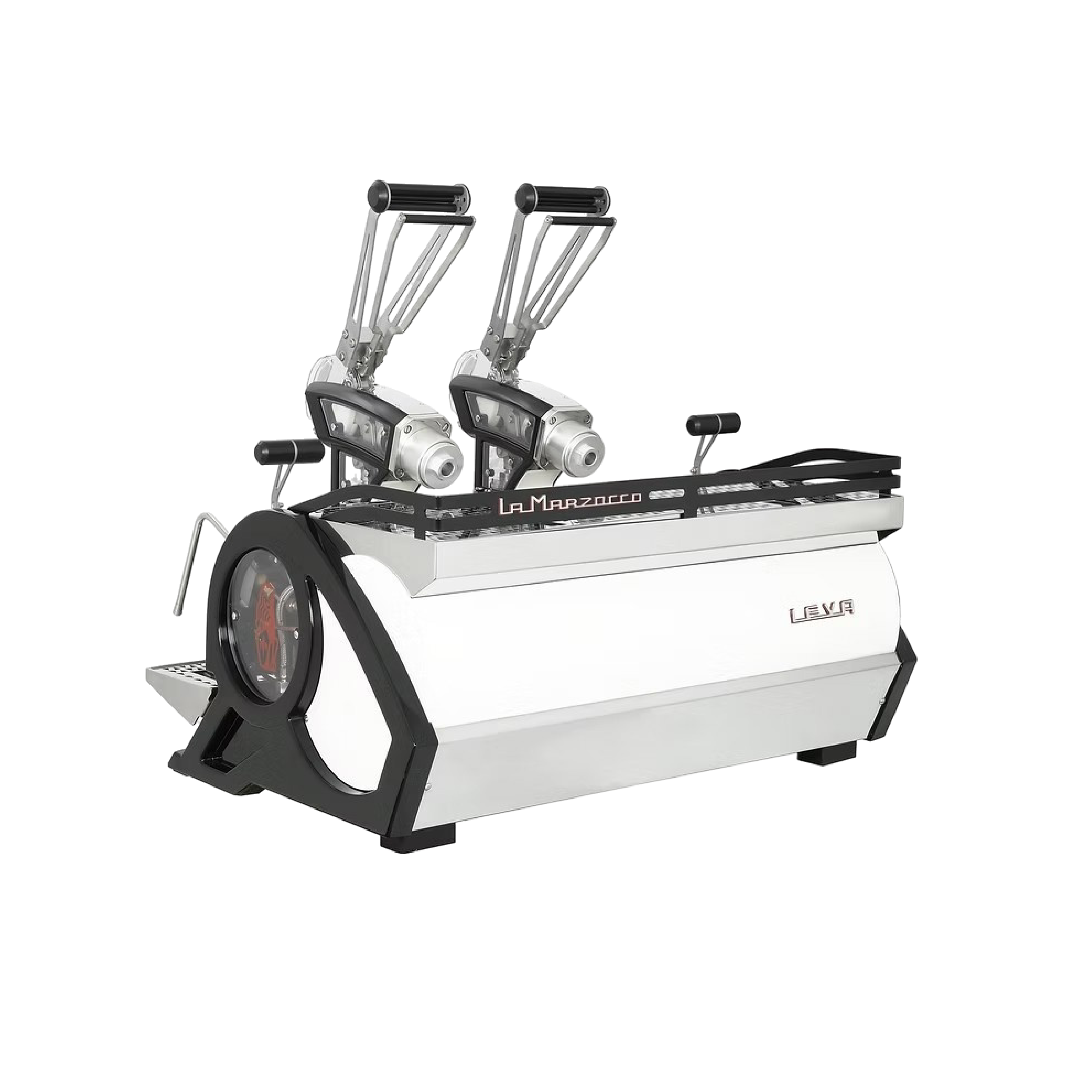 La Marzocco Leva Commercial Espresso Machine. Back view of the machine.