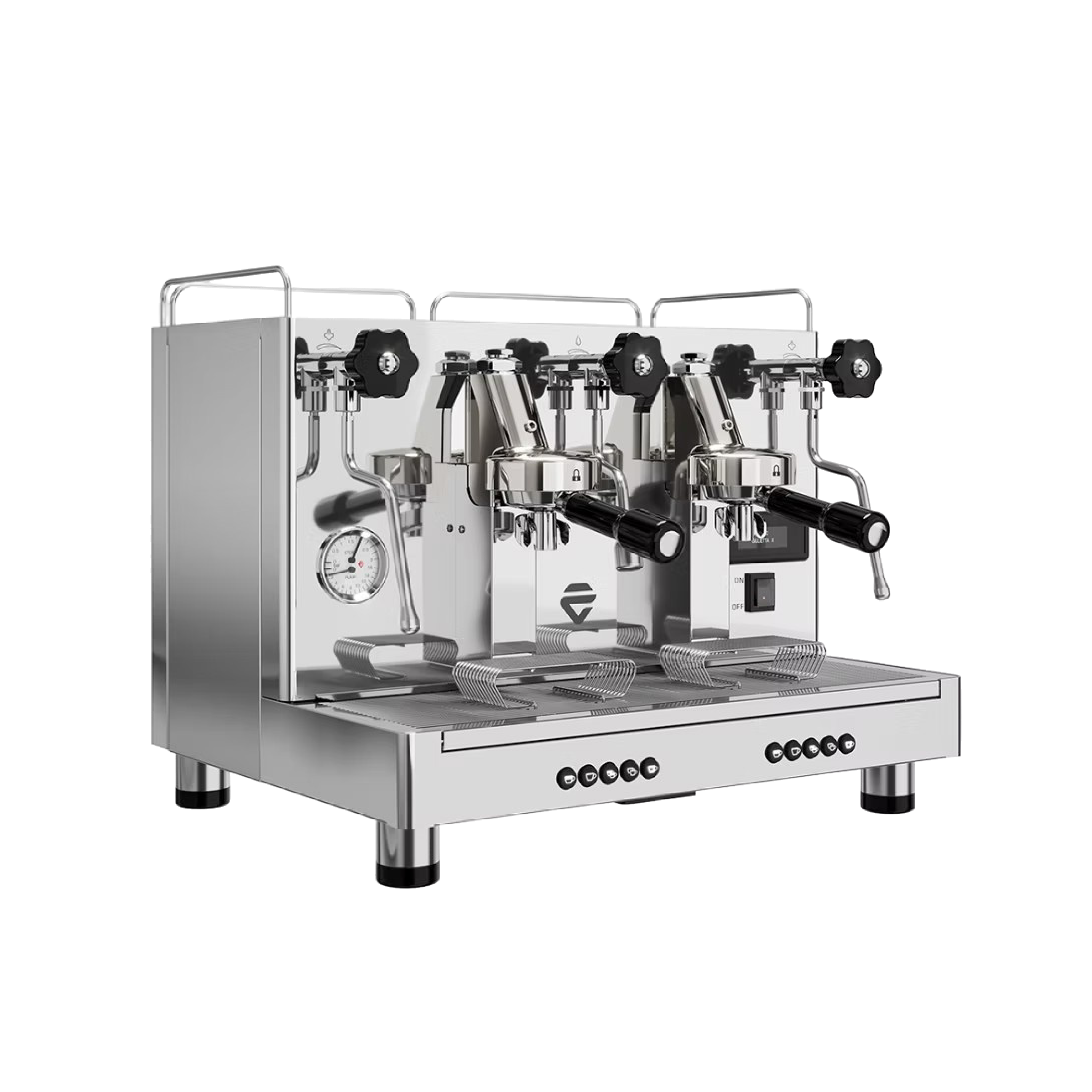 Lelit Giulietta X (PL2SVX) 2 Group Espresso Machine. Front view of the machine.