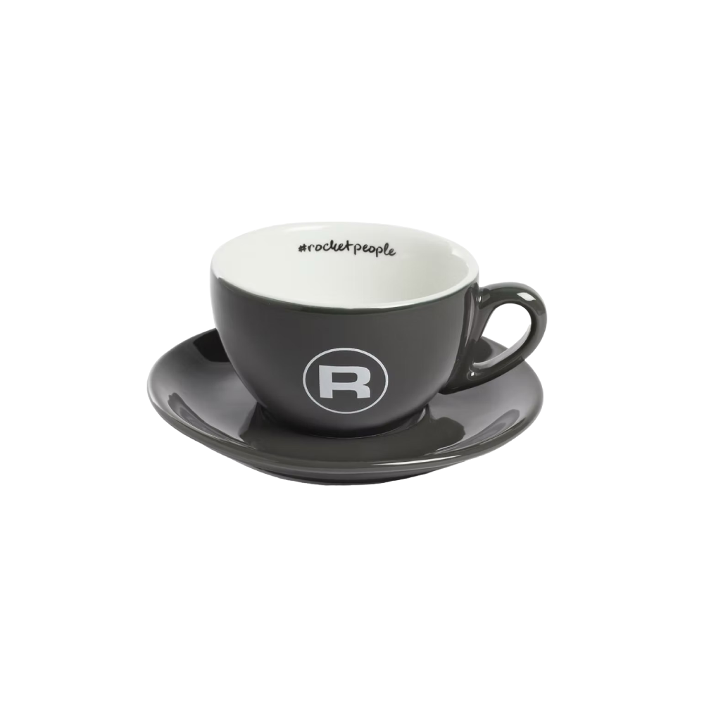 Rocket Espresso - Cappuccino Cup And Saucer (Set of 6) - Grey