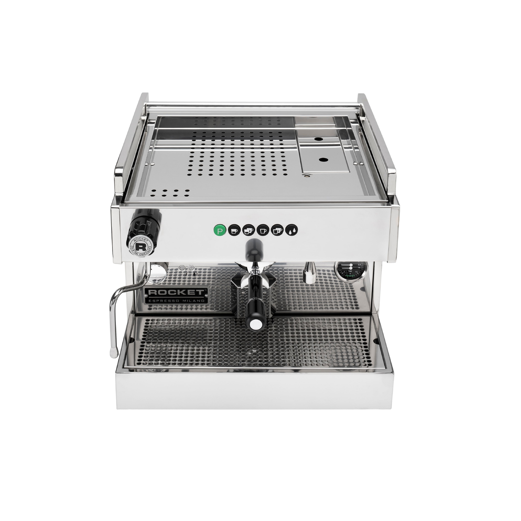 Rocket Espresso Boxer Tank Commercial Espresso Machine. Top view of the machine.