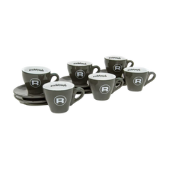 Rocket Espresso - Espresso Cup And Saucer (Set of 6) - Grey