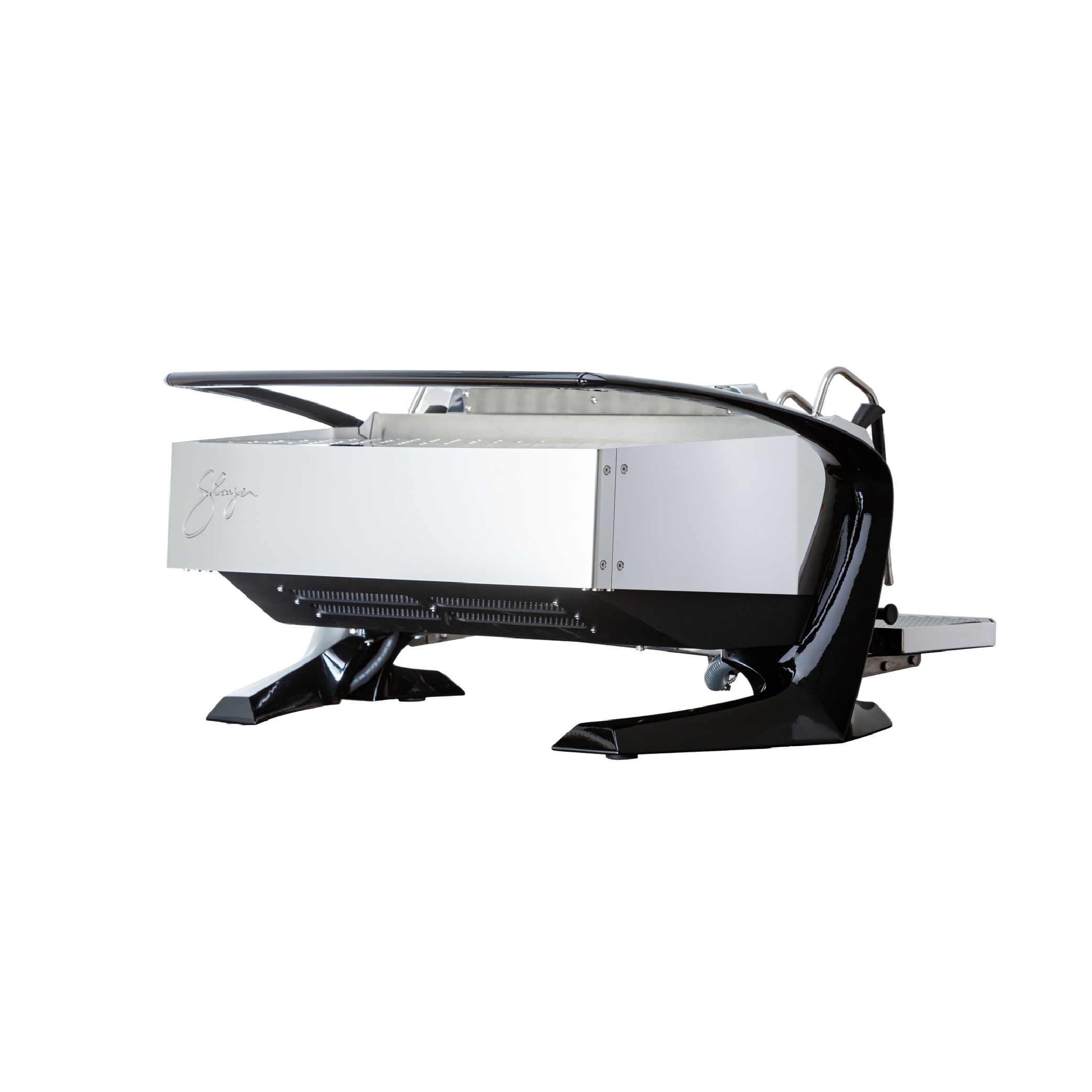 Slayer Steam LP Commercial Espresso Machine 3 grouphead. Back view of the machine.