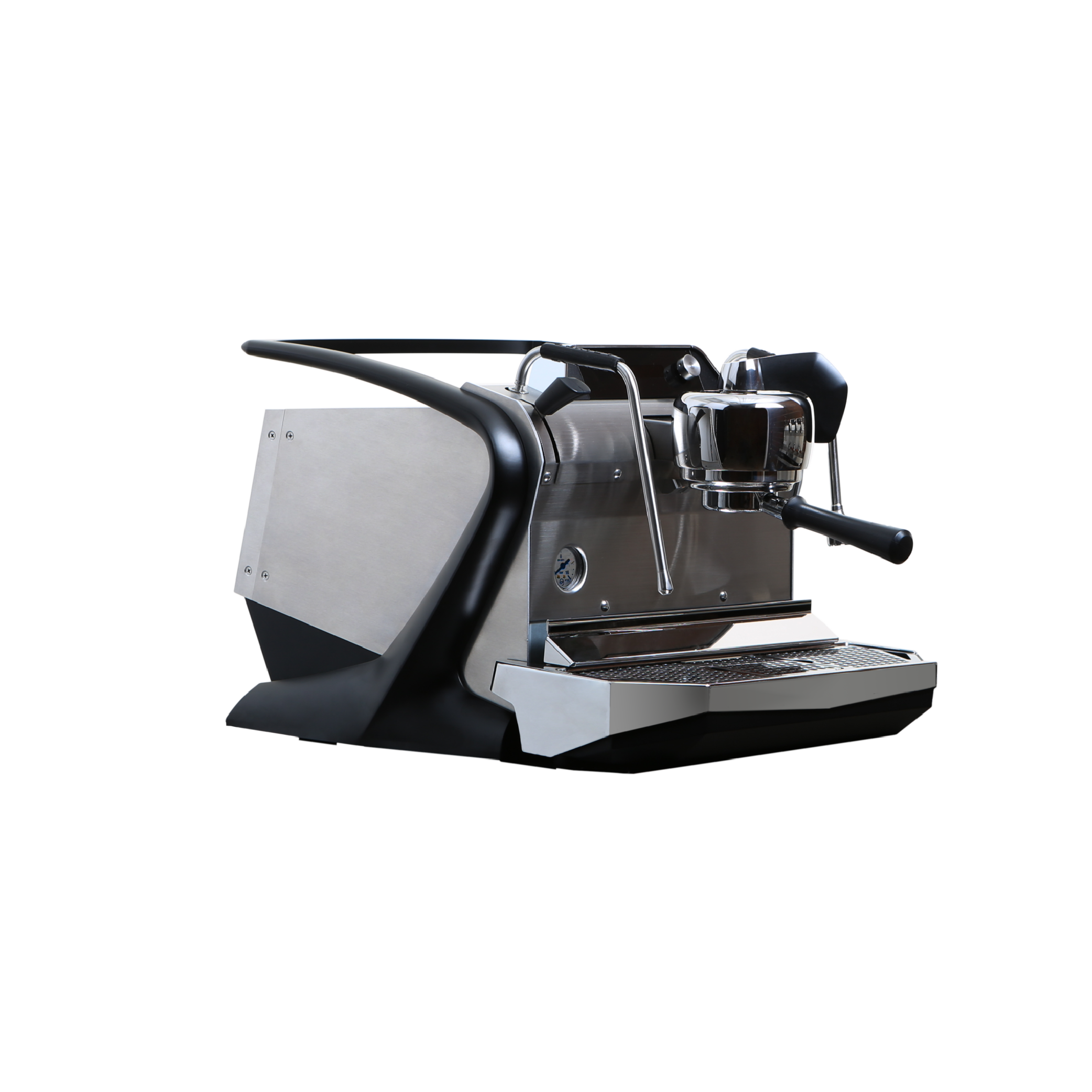 Slayer Steam Single Group Espresso Machine. Front view of the machine.